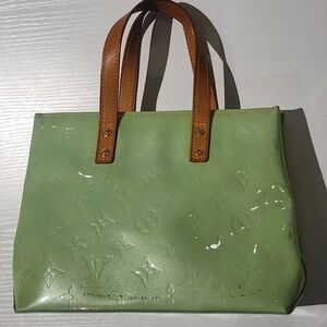 Louis Vuitton Green Vernis Tote Bag